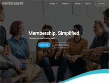 Tablet Screenshot of memberplanet.com